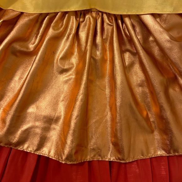 Kimberly Goldson Mari Copper Multi Tiered Maxi Dress Size 8 - Picture 15 of 16